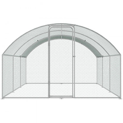 ACR362 - Spacious 9.8x19.3 ft Galvanized Steel Chicken Coop with Run