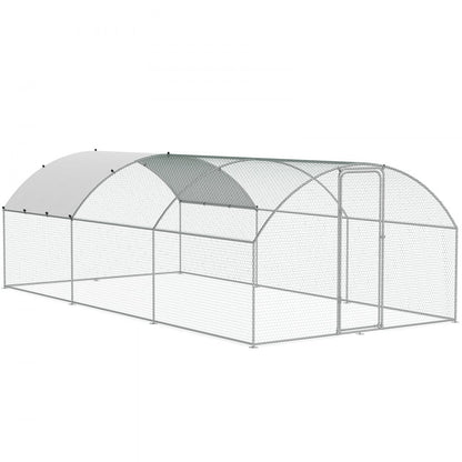 ACR362 - Spacious 9.8x19.3 ft Galvanized Steel Chicken Coop with Run