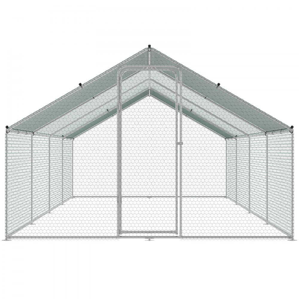 RA382 - Sturdy 9.8x25.6 ft Chicken Coop with Secure Run and Easy Assembly