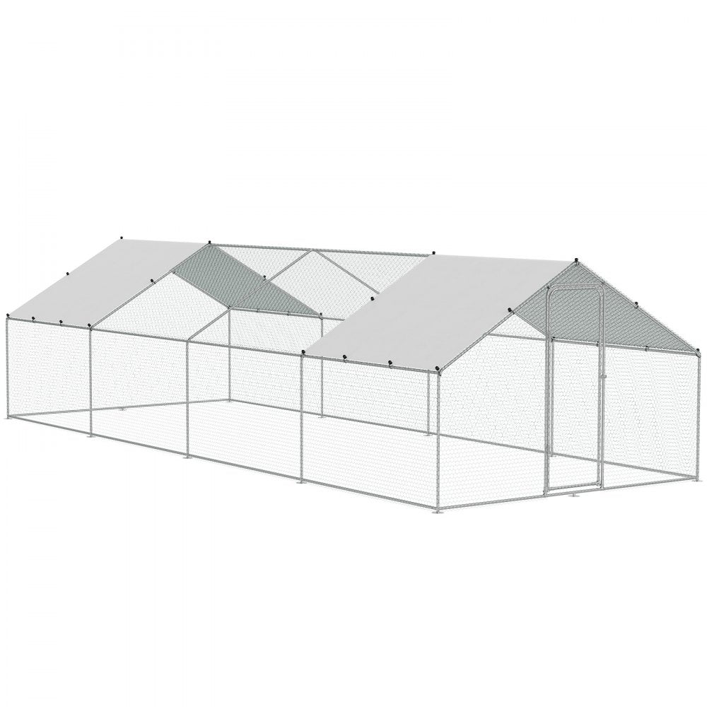 RA382 - Sturdy 9.8x25.6 ft Chicken Coop with Secure Run and Easy Assembly