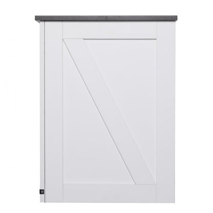 JMY-002 - Multi-Functional Farmhouse End Table with Charging Station