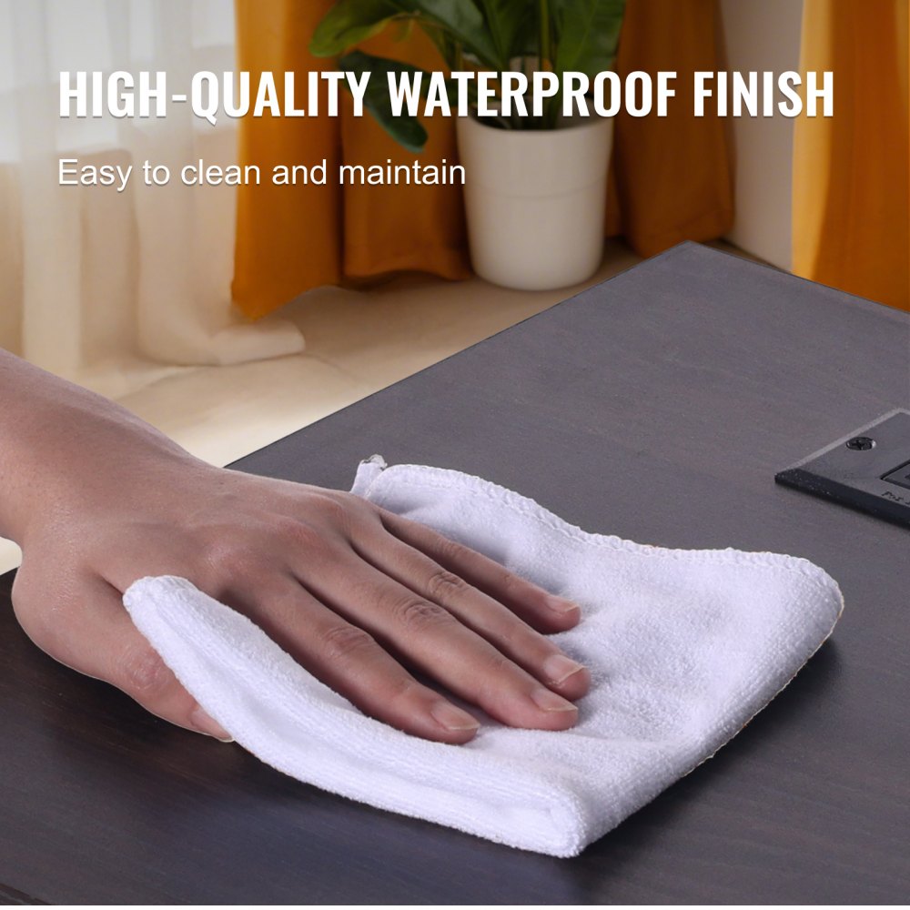 SS-2402-BW - Farmhouse End Table Set with Charging Ports and Easy Assembly