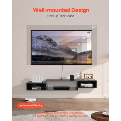 SHSHDSG1117-1US - Stylish TV Stand with USB Ports & Hidden Cable Management