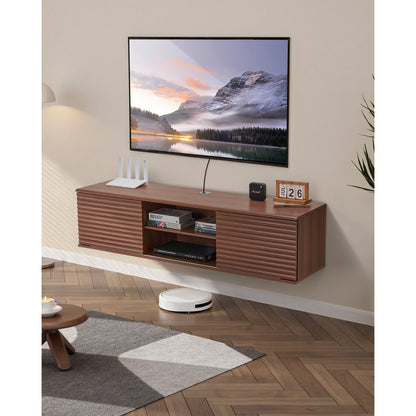 SHSHDSG1118 - Stylish 60" Floating TV Stand with Adjustable Storage Solutions