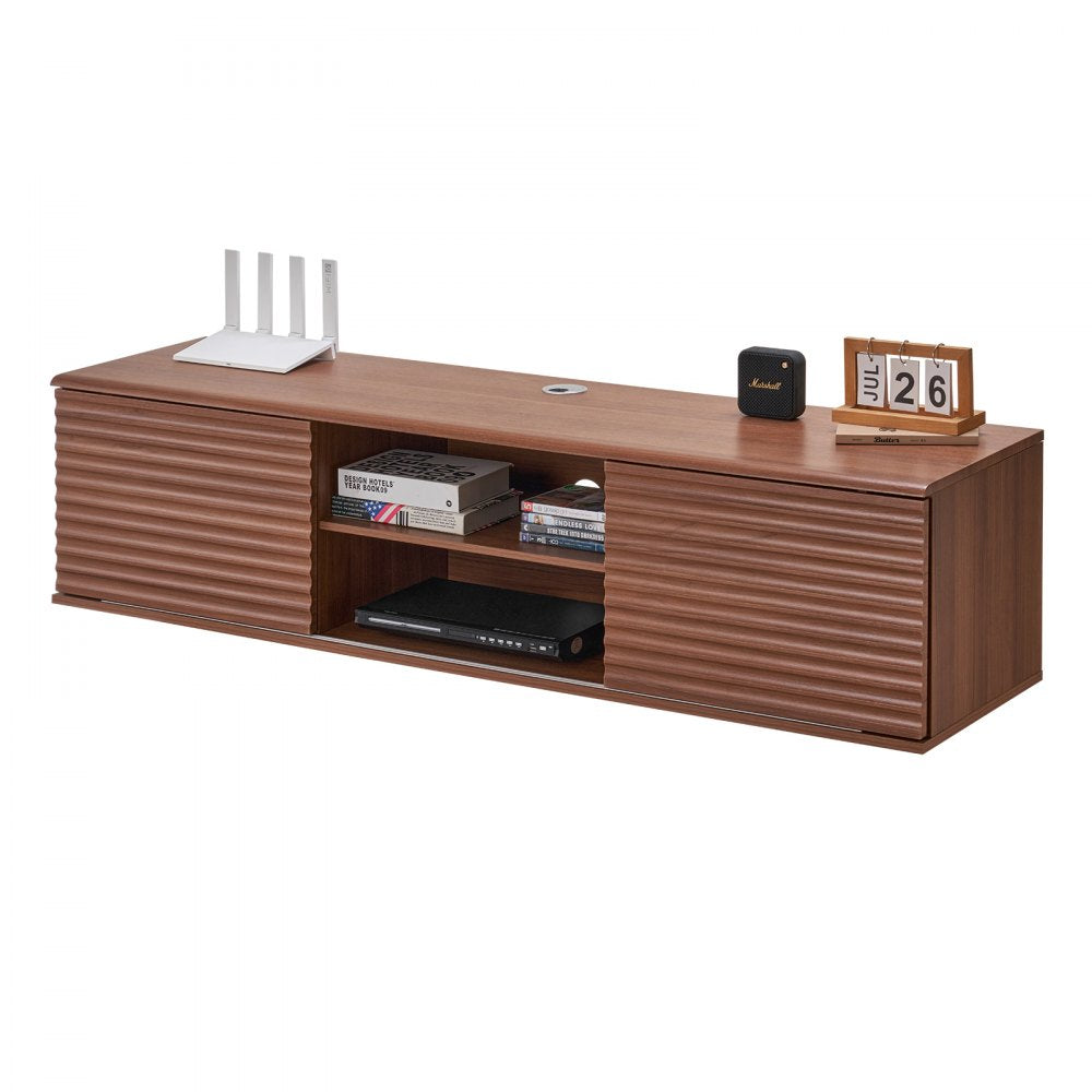 SHSHDSG1118 - Stylish 60" Floating TV Stand with Adjustable Storage Solutions