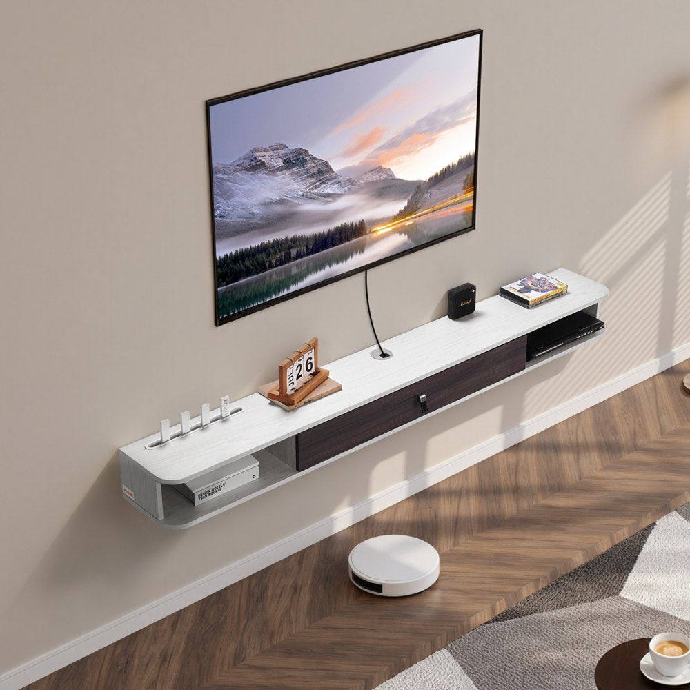SHSHDSG1116-3 - Stylish Floating TV Stand with Cable Management & Storage