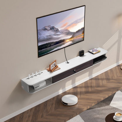 SHSHDSG1116-3 - Stylish Floating TV Stand with Cable Management & Storage