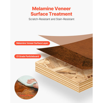 SHSHDSG1119-1US - Modern Floating TV Stand with Power & Cable Management