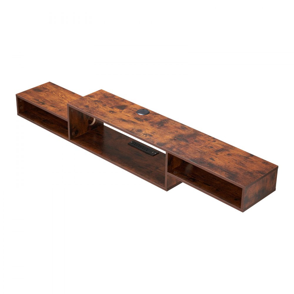 SHSHDSG1119-1US - Modern Floating TV Stand with Power & Cable Management