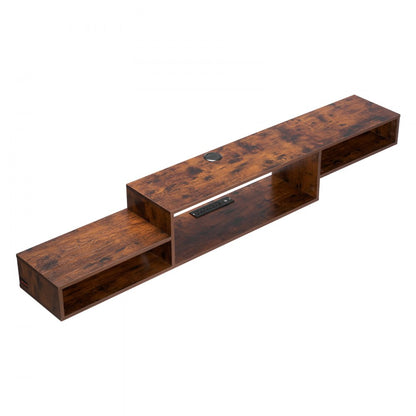 SHSHDSG1119-1US - Modern Floating TV Stand with Power & Cable Management