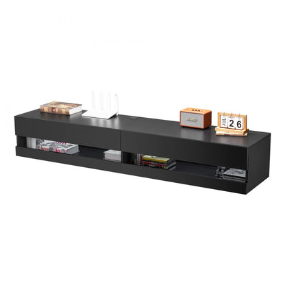 KLTV-04 - 71" Floating TV Stand with LED Lights & Power Outlets