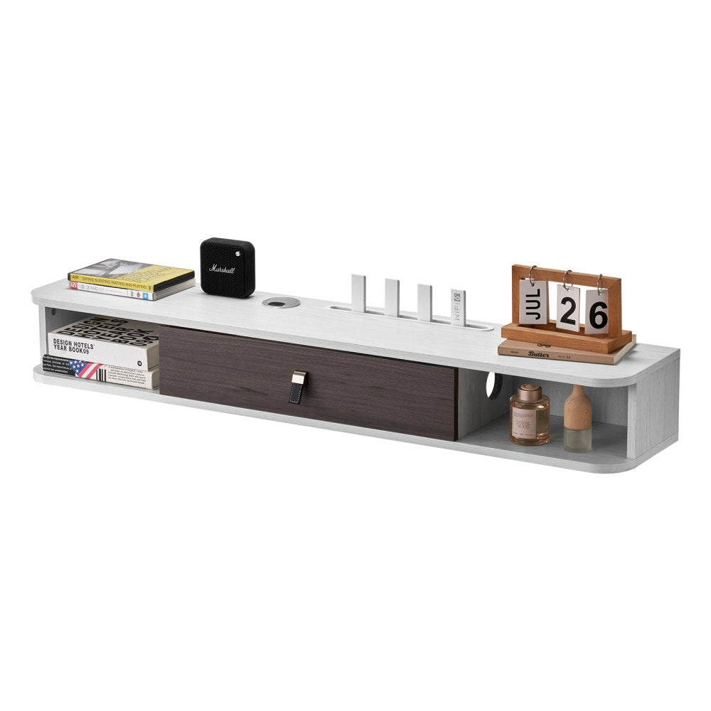 SHSHDSG1116-1 - Stylish Floating TV Stand with Cable Management & Storage