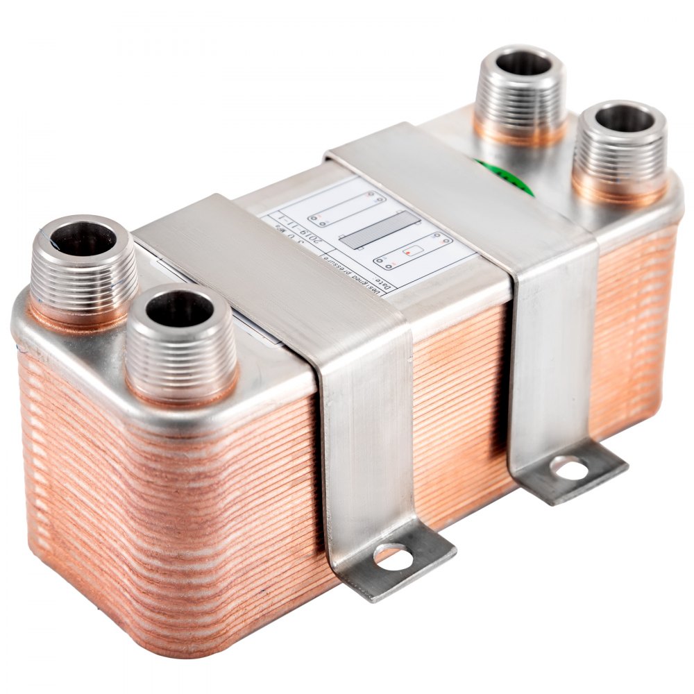 EATB12 - Compact 316L Stainless Steel Heat Exchanger, 3"x7.5"