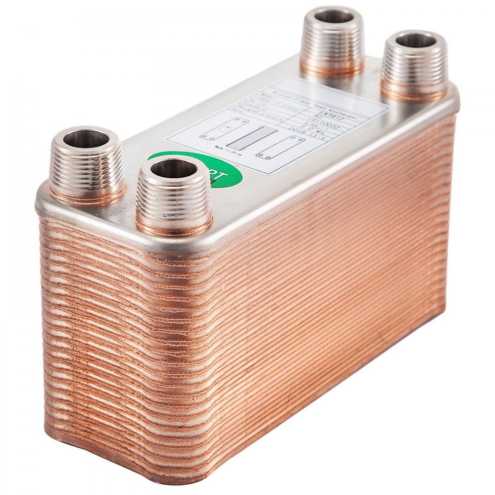 EATB12 - Compact 40-Plate 316L Stainless Steel Heat Exchanger for Efficient Heating