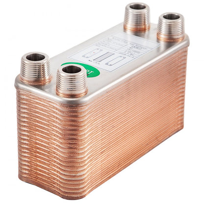 EATB12 - Compact 40-Plate 316L Stainless Steel Heat Exchanger for Efficient Heating