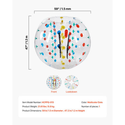 HCPPQ-013 - 1.5m Durable Inflatable Bumper Ball for Outdoor Fun