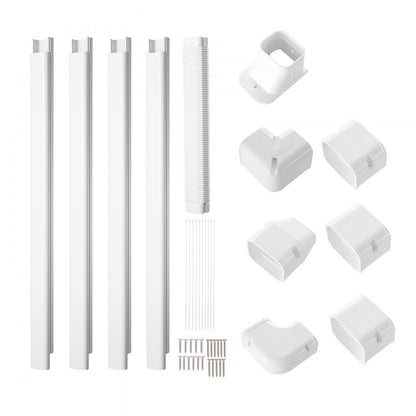 1100061669 - Durable 15.8Ft PVC Mini Split Line Set Cover, Easy Install