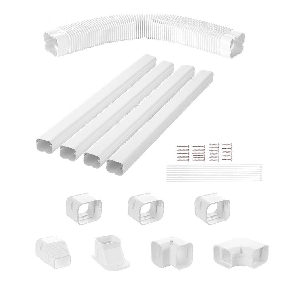 1100061669 - Durable 15.8Ft PVC Mini Split Line Set Cover, Easy Install