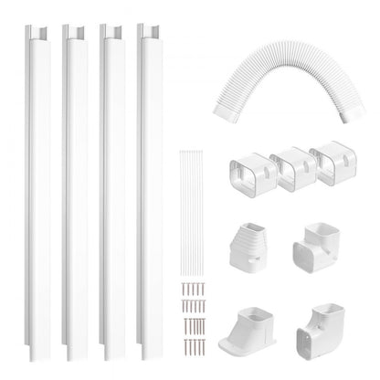 1100061669 - Durable 15.8Ft PVC Mini Split Line Set Cover, Easy Install