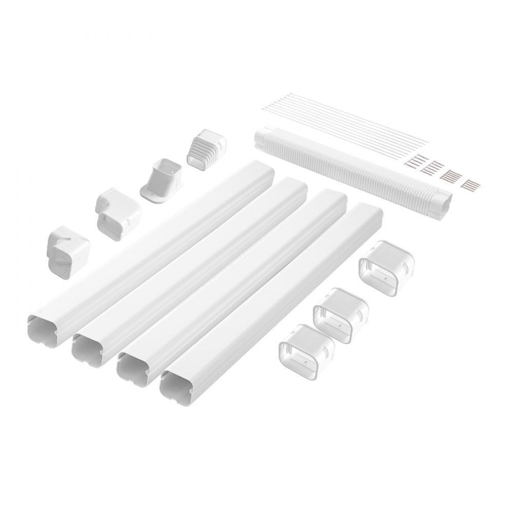 1100061669 - Durable 15.8Ft PVC Mini Split Line Set Cover, Easy Install