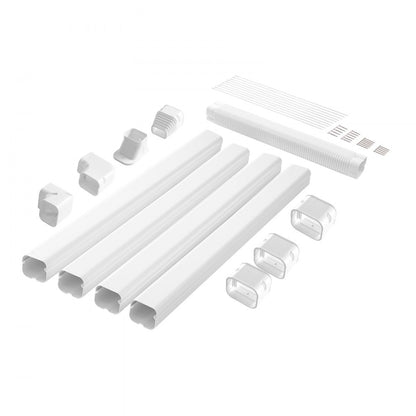 1100061669 - Durable 15.8Ft PVC Mini Split Line Set Cover, Easy Install