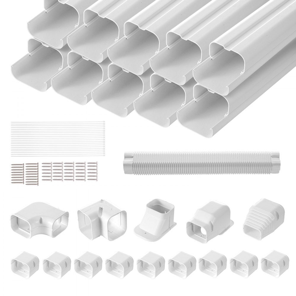 1100061670 - 3" x 17.7Ft PVC Mini Split Line Set Cover Kit