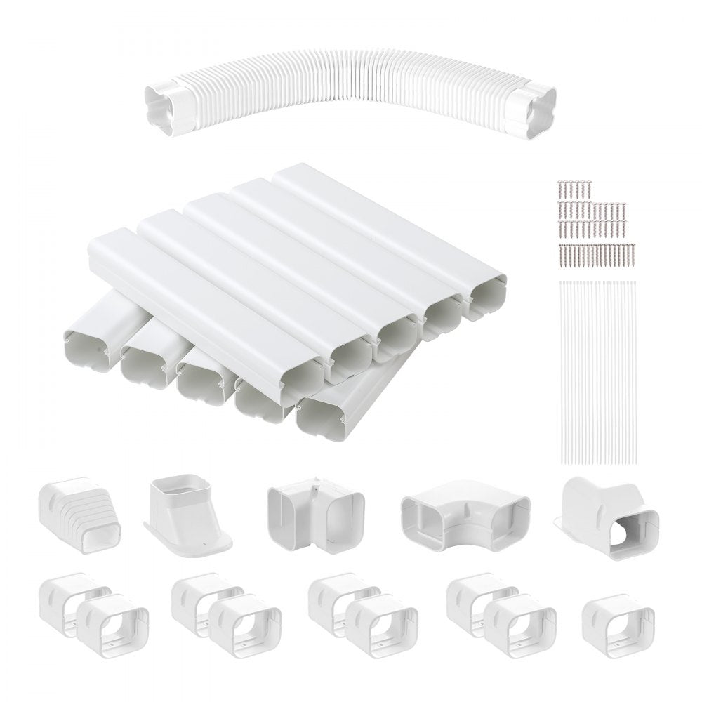 1100061670 - 3" x 17.7Ft PVC Mini Split Line Set Cover Kit
