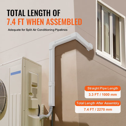 1100061667 - VEVOR Durable PVC Mini Split Cover, 7.4FT for Air Systems