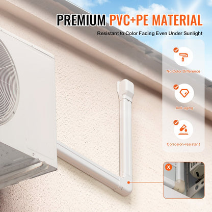 1100061667 - VEVOR Durable PVC Mini Split Cover, 7.4FT for Air Systems