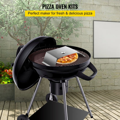 PSKL20X15.3X3.5 - VEVOR Stainless Steel Pizza Oven Kit for Charcoal Grills