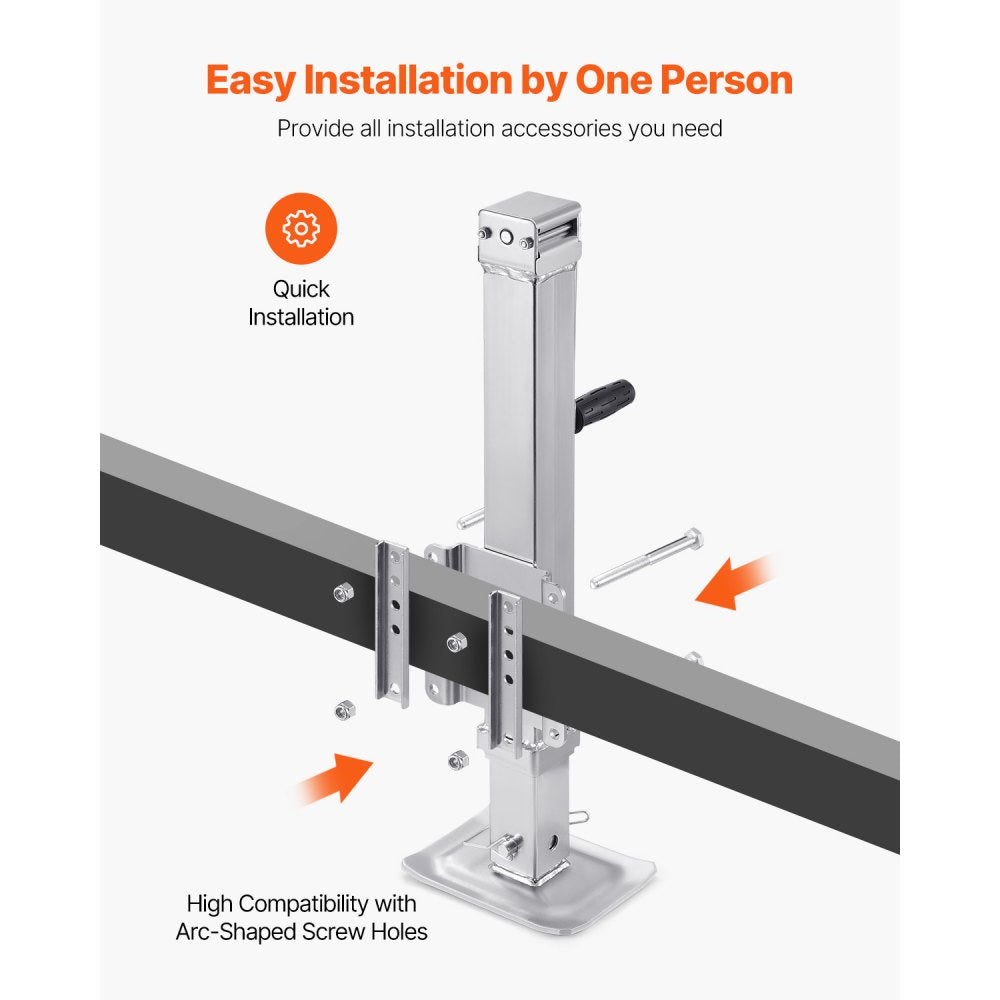 721100 - Heavy-Duty 28.5" Trailer Jack with 8000 lbs Capacity