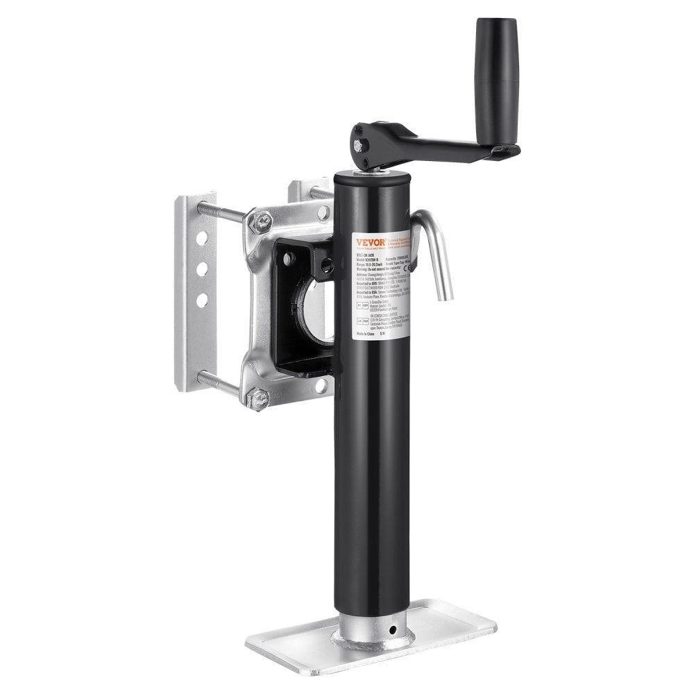 R20TSW-B Heavy-Duty Trailer Jack with 2000 lbs Capacity & 10" Travel