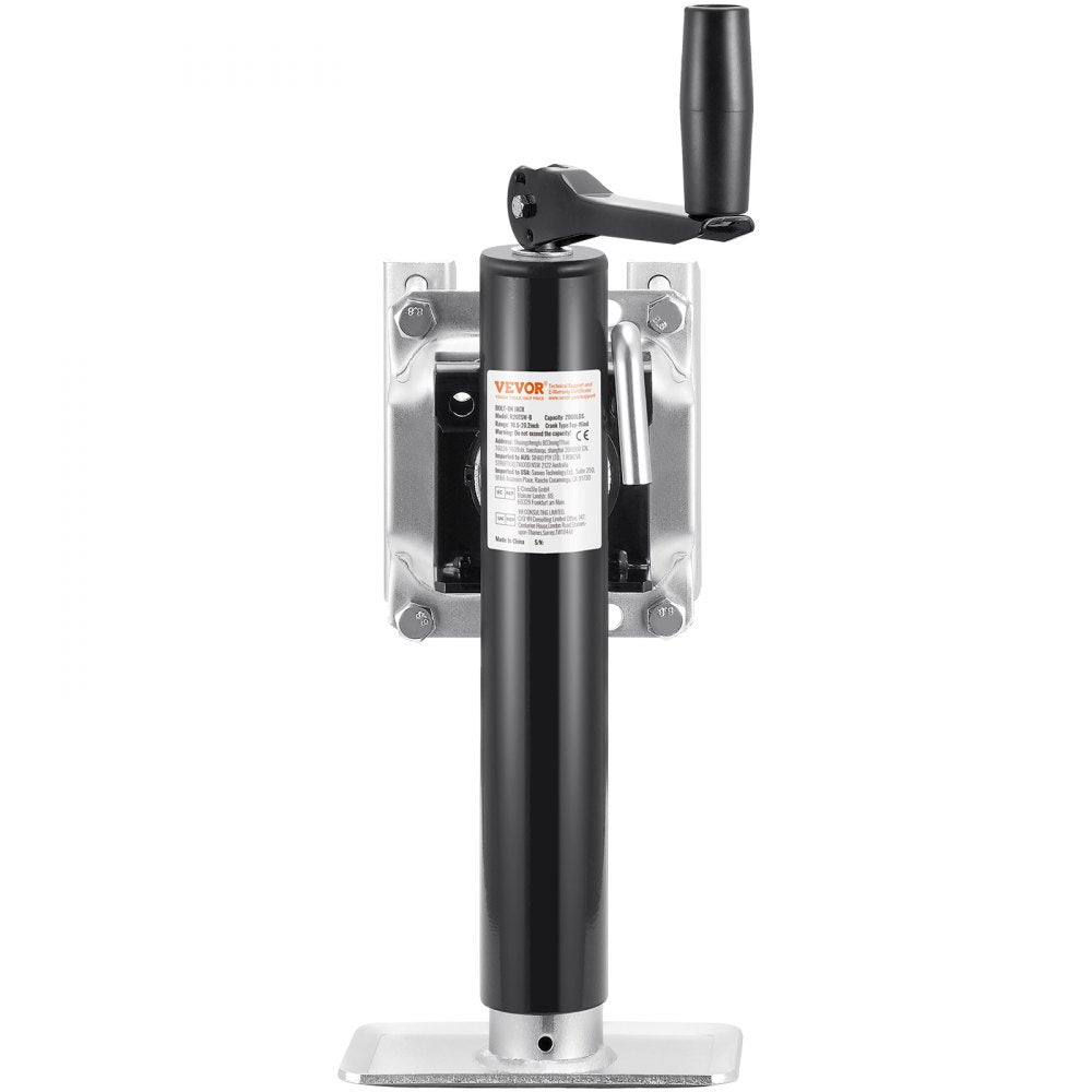R20TSW-B Heavy-Duty Trailer Jack with 2000 lbs Capacity & 10" Travel