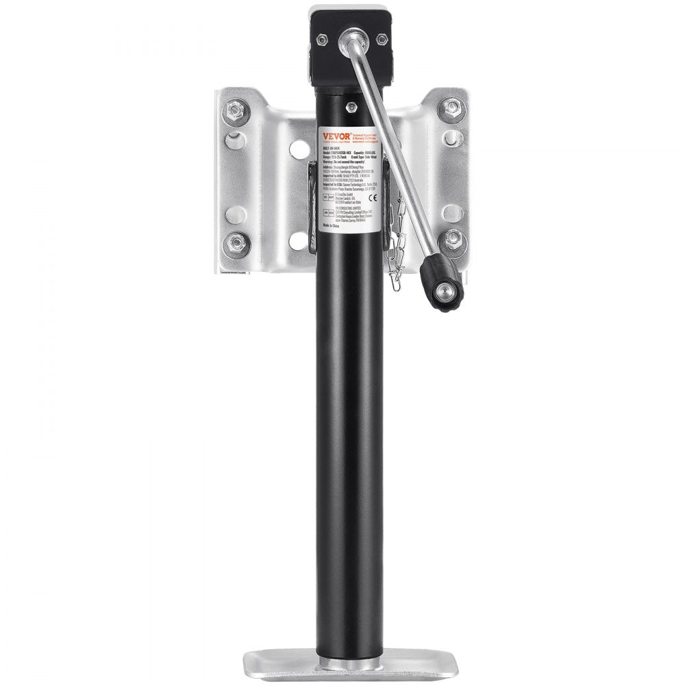 TJBP5002SB-HEX - Heavy-Duty Carbon Steel Trailer Jack with 14.3" Lift