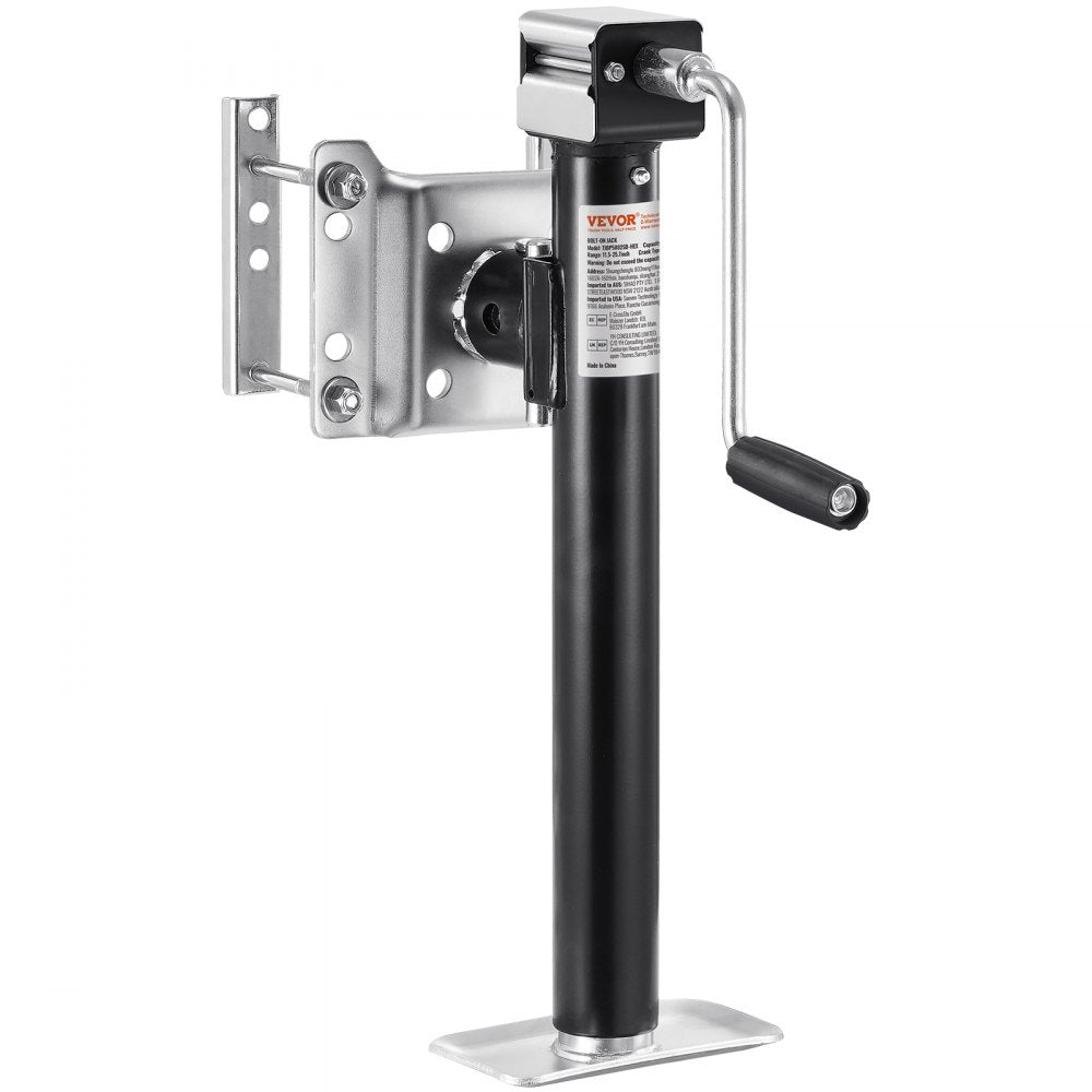 TJBP5002SB-HEX - Heavy-Duty Carbon Steel Trailer Jack with 14.3" Lift