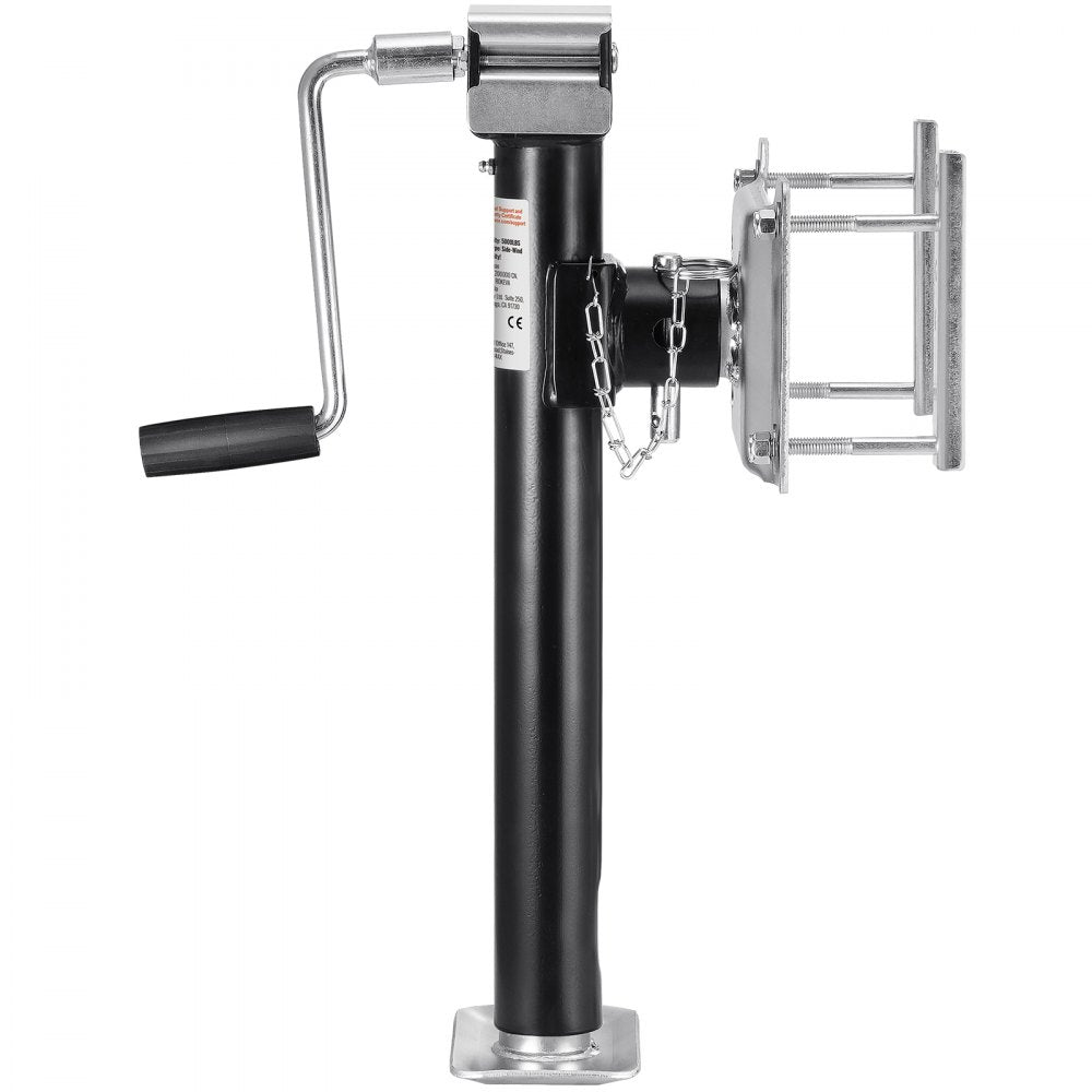TJBP5002SB-HEX - Heavy-Duty Carbon Steel Trailer Jack with 14.3" Lift