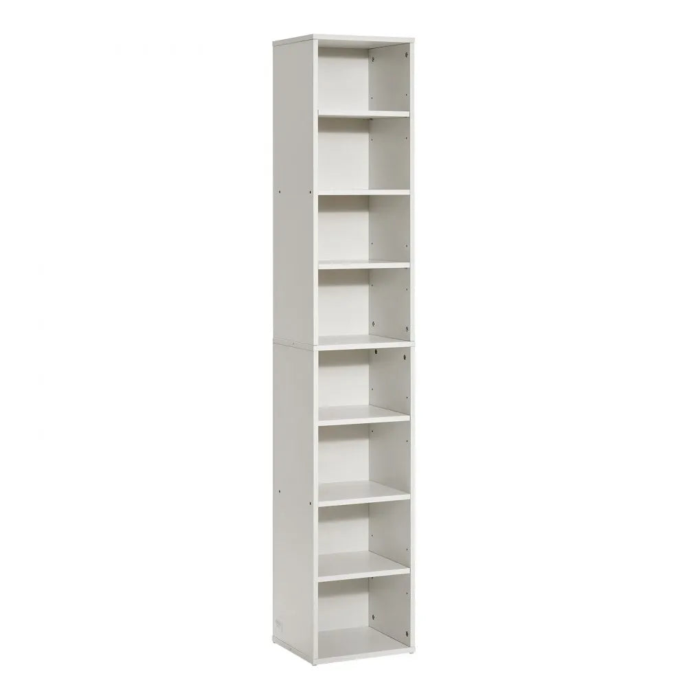 GS8-Z - 8-Tier Adjustable Bookcase, 0.6in Thick Shelves, Stylish & Sturdy