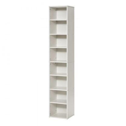 GS8-Z - 8-Tier Adjustable Bookcase, 0.6in Thick Shelves, Stylish & Sturdy