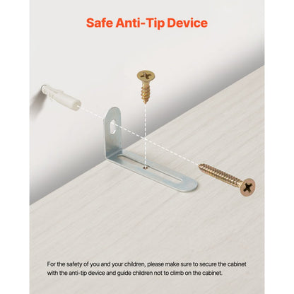 GS5-K - 5-Tier 68.3" Corner Bookshelf for Stylish Storage