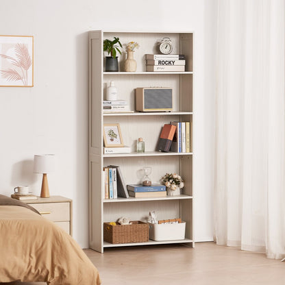 GS5-K - 5-Tier 68.3" Corner Bookshelf for Stylish Storage