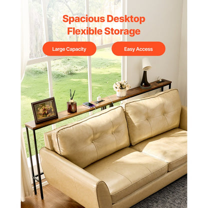 YJXXGZ-002 - 78.7" Wide Console Table with Outlets & Adjustable Feet