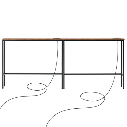 YJXXGZ-002 - 78.7" Wide Console Table with Outlets & Adjustable Feet