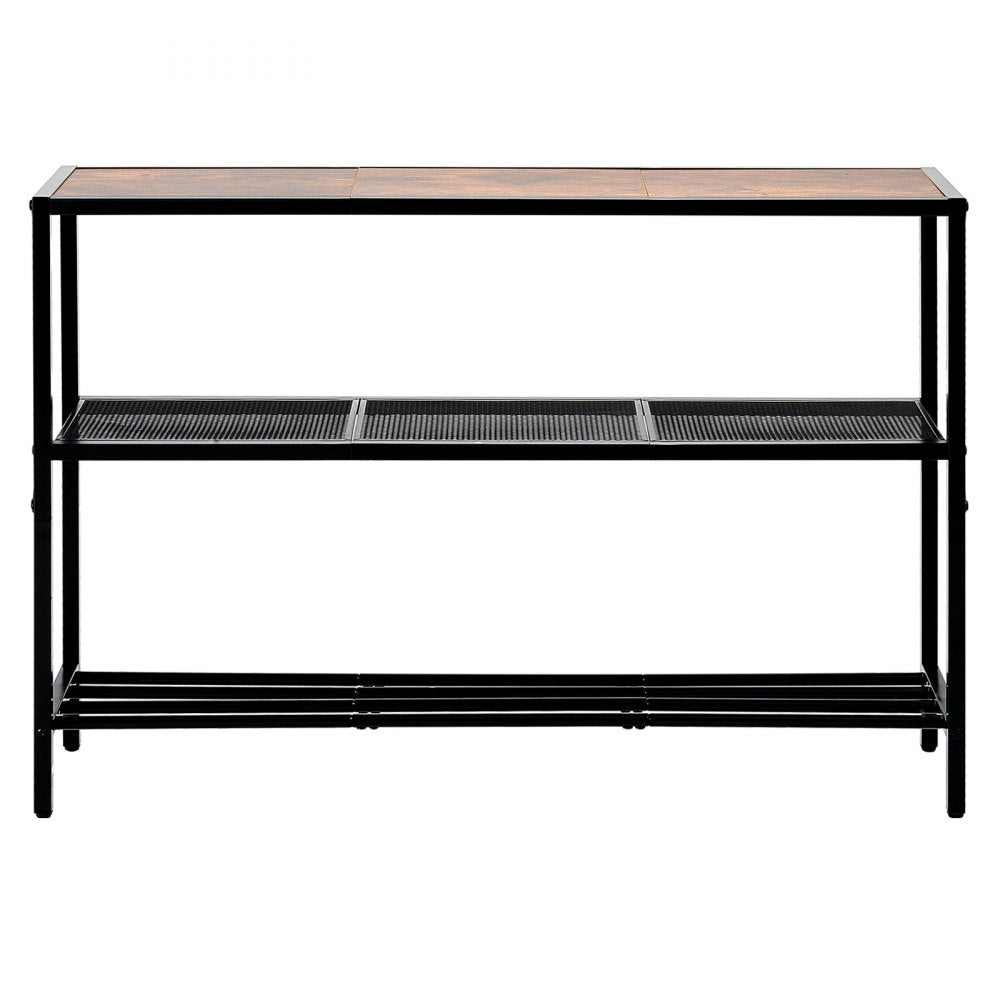 YJXXGZ-006 - 41.7" Narrow Console Table with Metal Frame & Vintage Style