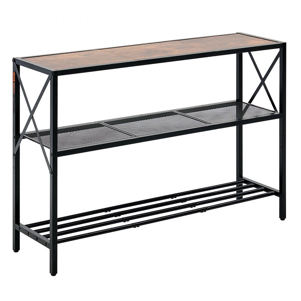 YJXXGZ-006 - 41.7" Narrow Console Table with Metal Frame & Vintage Style