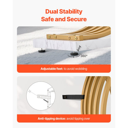 YJXXGZ-003 - 39.4" Gold Console Table for Narrow Spaces