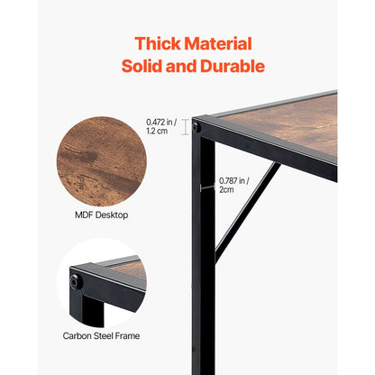 YJXXGZ-007 - 41.7" Narrow Console Table with Charging Station and Adjustable Feet