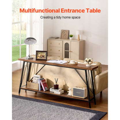 YJXXGZ-005 - 70.9 x 11.8 in Vintage Console Table with Storage