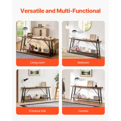 YJXXGZ-005 - 70.9 x 11.8 in Vintage Console Table with Storage