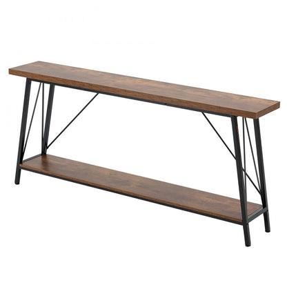 YJXXGZ-005 - 70.9 x 11.8 in Vintage Console Table with Storage