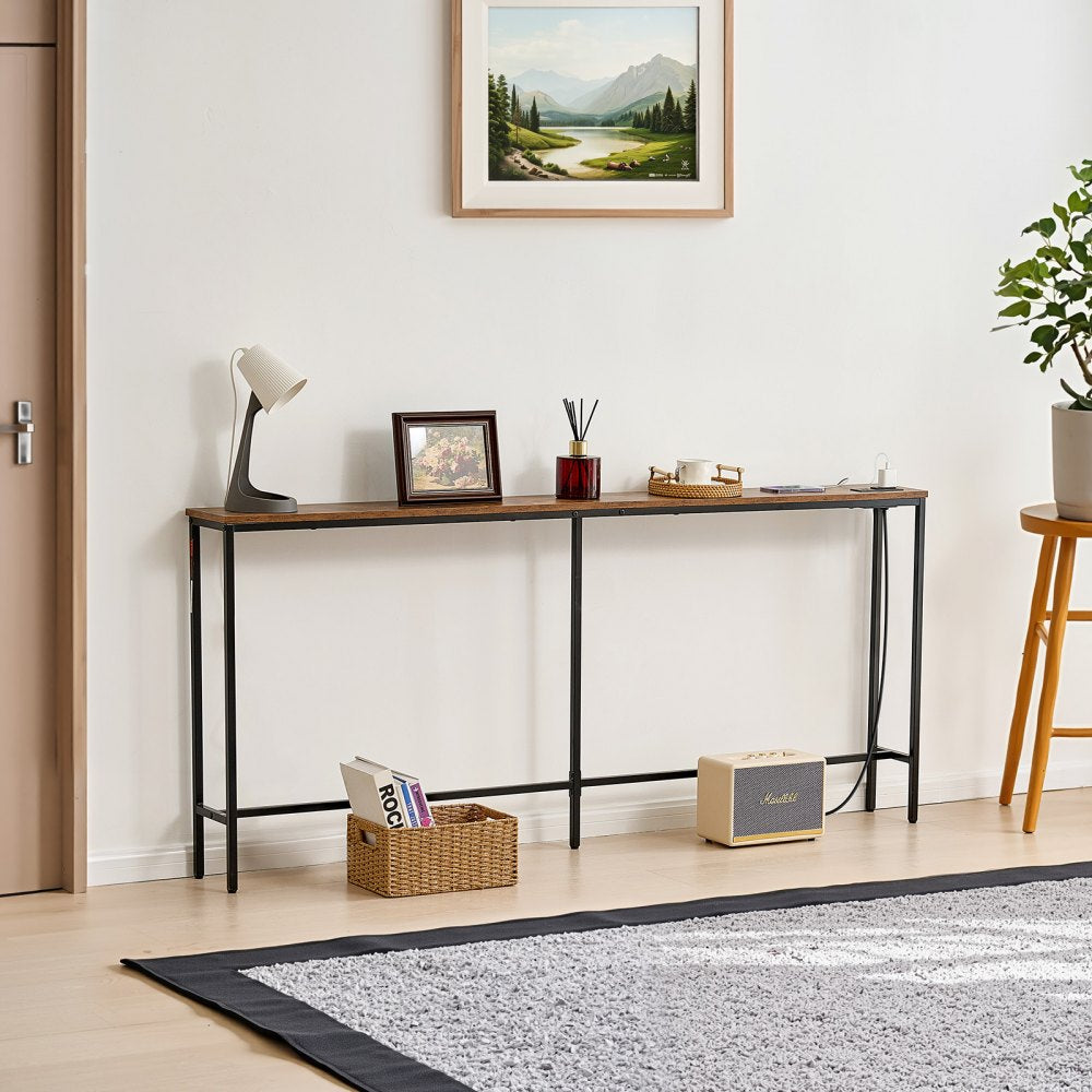 YJXXGZ-001 - 70.9" VEVOR Narrow Console Table with USB Ports